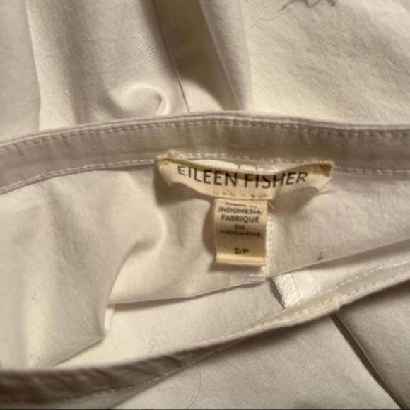 Eileen Fisher White Organic Cotton Boxy Top - Picture 6 of 7